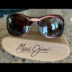 Maui Jim 134 07 Hibiscus with Maui Rose lenses Women’s Sunglasses w/tan case